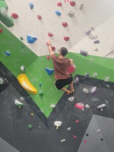 Mark rock climbing